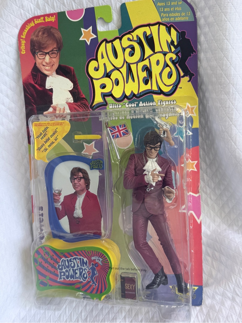 Vintage 1999 McFarlane Austin Powers Series 1 Talking Action Figure Sealed New!